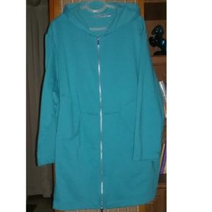 4X Women's Long Feminine Hooded Sweatshirt